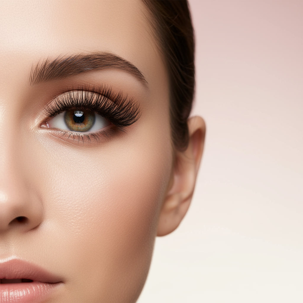 Magnetic False Eyelashes Kit - 5 Pairs of Reusable Mink Lashes with Tweezers for Stunning Eye Makeup