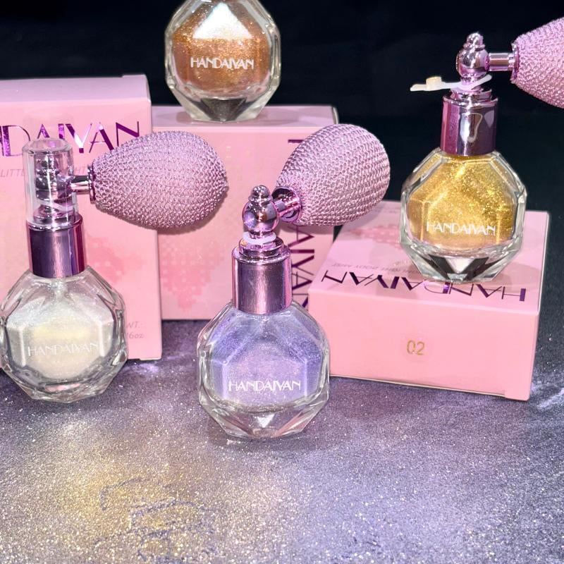 Highlighter Powder Spray Magic Shimmer - for Body, Hair, Face, Lips - Sparkle Glitter Highlighter Makeup Powder - Lightweight - Long Lasting or Women Halloween Party or Daily Wear