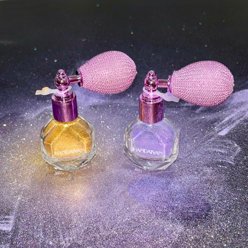 Highlighter Powder Spray Magic Shimmer - for Body, Hair, Face, Lips - Sparkle Glitter Highlighter Makeup Powder - Lightweight - Long Lasting or Women Halloween Party or Daily Wear